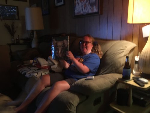 Melissa opening birthday presents